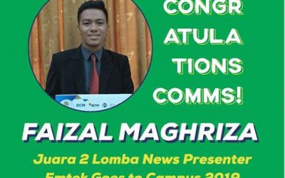 Faizal Maghriza Juara 2 Lomba News Presenter Emtek Goes To Campus 2019 Semarang