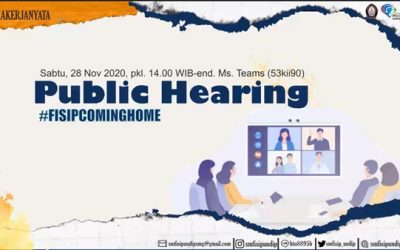 Public Hearing FISIP Undip, The Head of Communication Science Study Program Invites Students and Lecturers to Empathize One Another