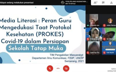 Undip Communication Science Department Conducts Face-to-face Health Protocol Education