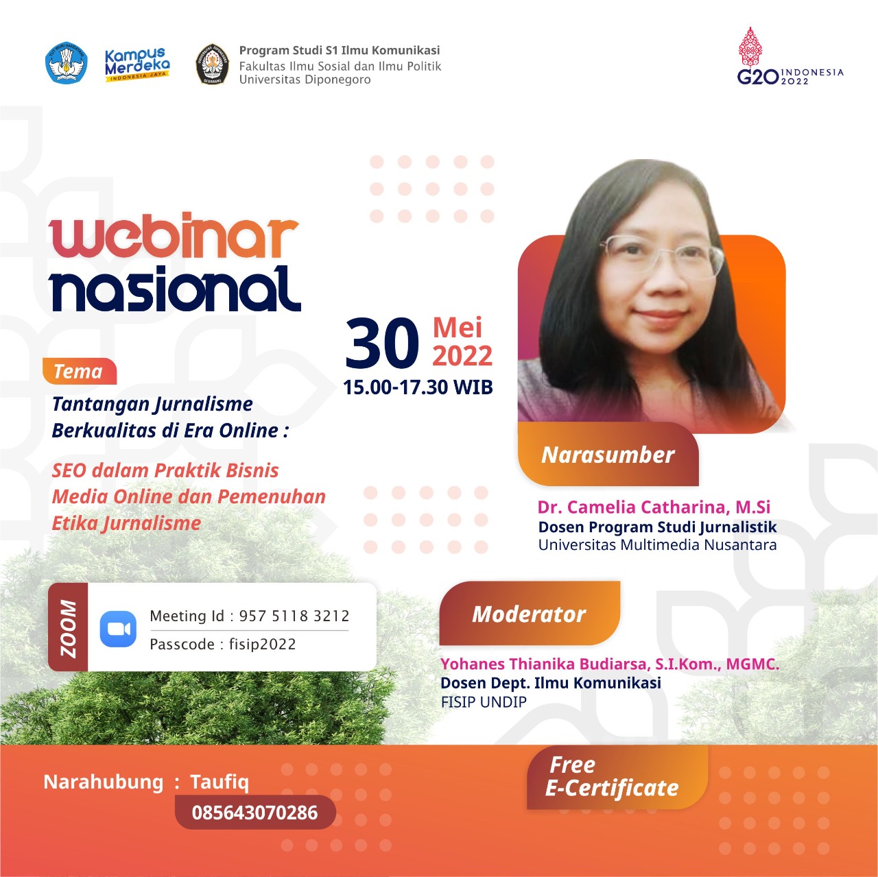 National Webinar : Tantangan Jurnalisme Berkualitas di Era Online