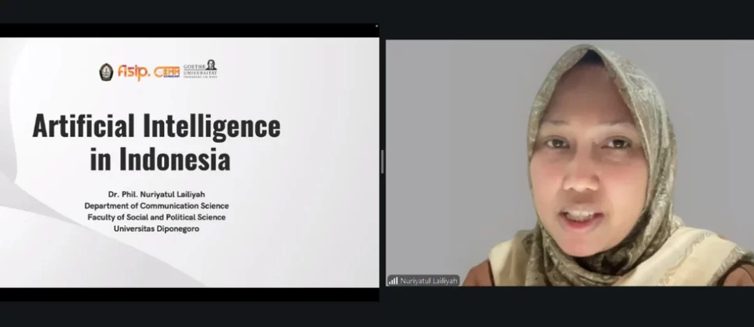 FISIP UNDIP Communication Lecturer Highlights AI Dynamics in Indonesia at International Colloquium at Goethe University Frankfurt